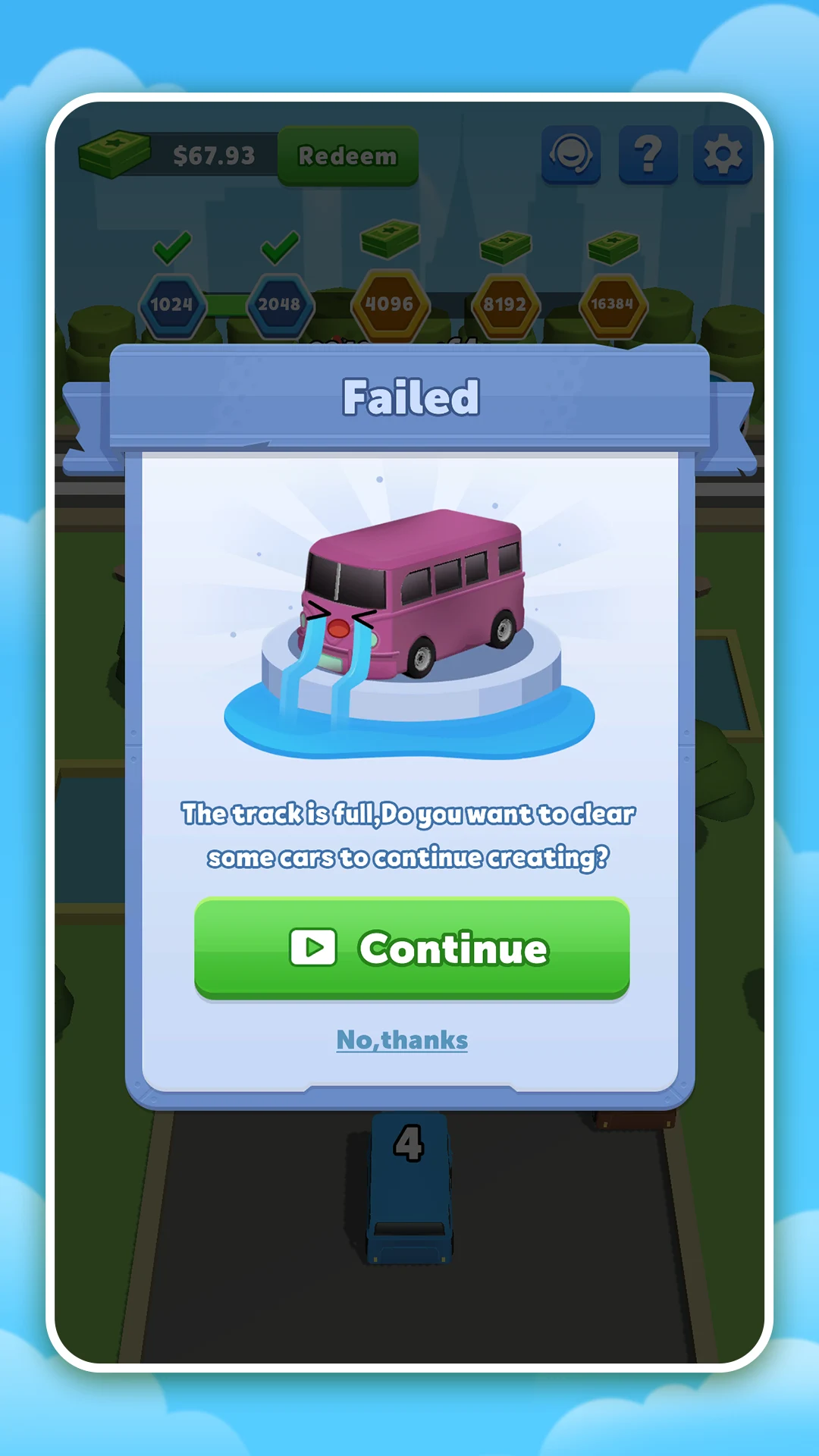 Bus Merge 2048 screenshot